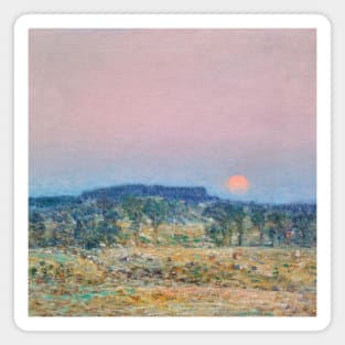 September Moonrise by Childe Hassam Magnet